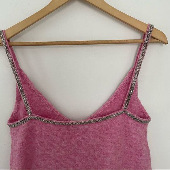 ZARA Wool Alpaca Beaded Strappy Dress - Picture 11 of 12